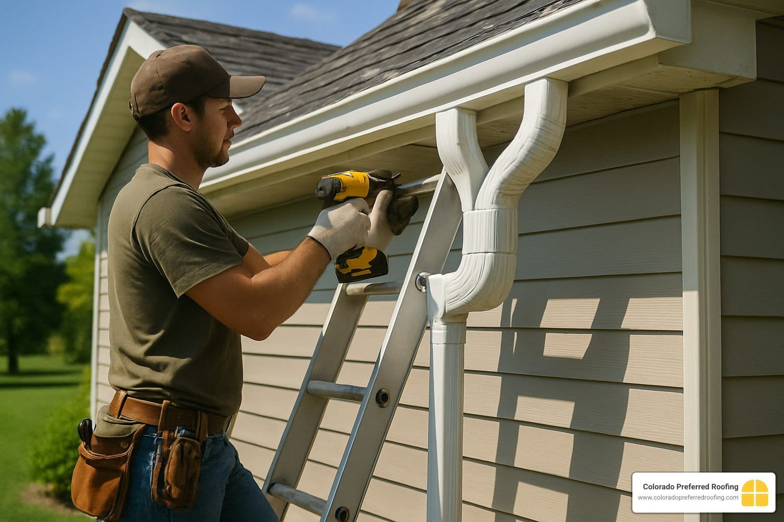 gutter and downspout installation